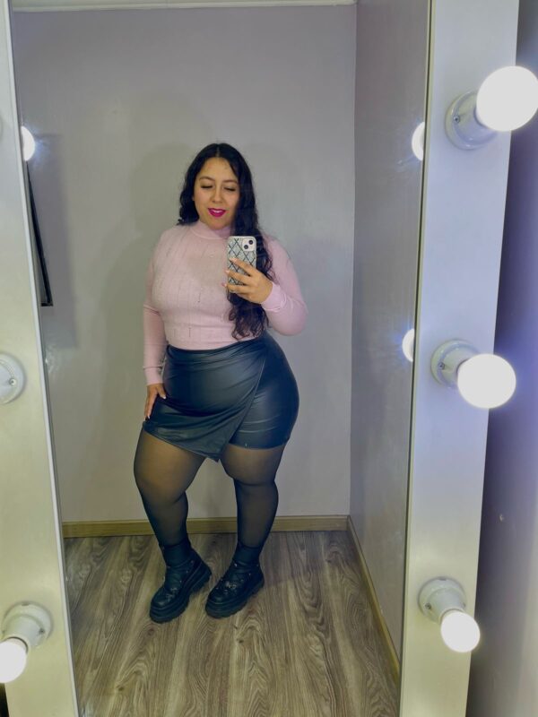 FALDA SHORT CUERINA