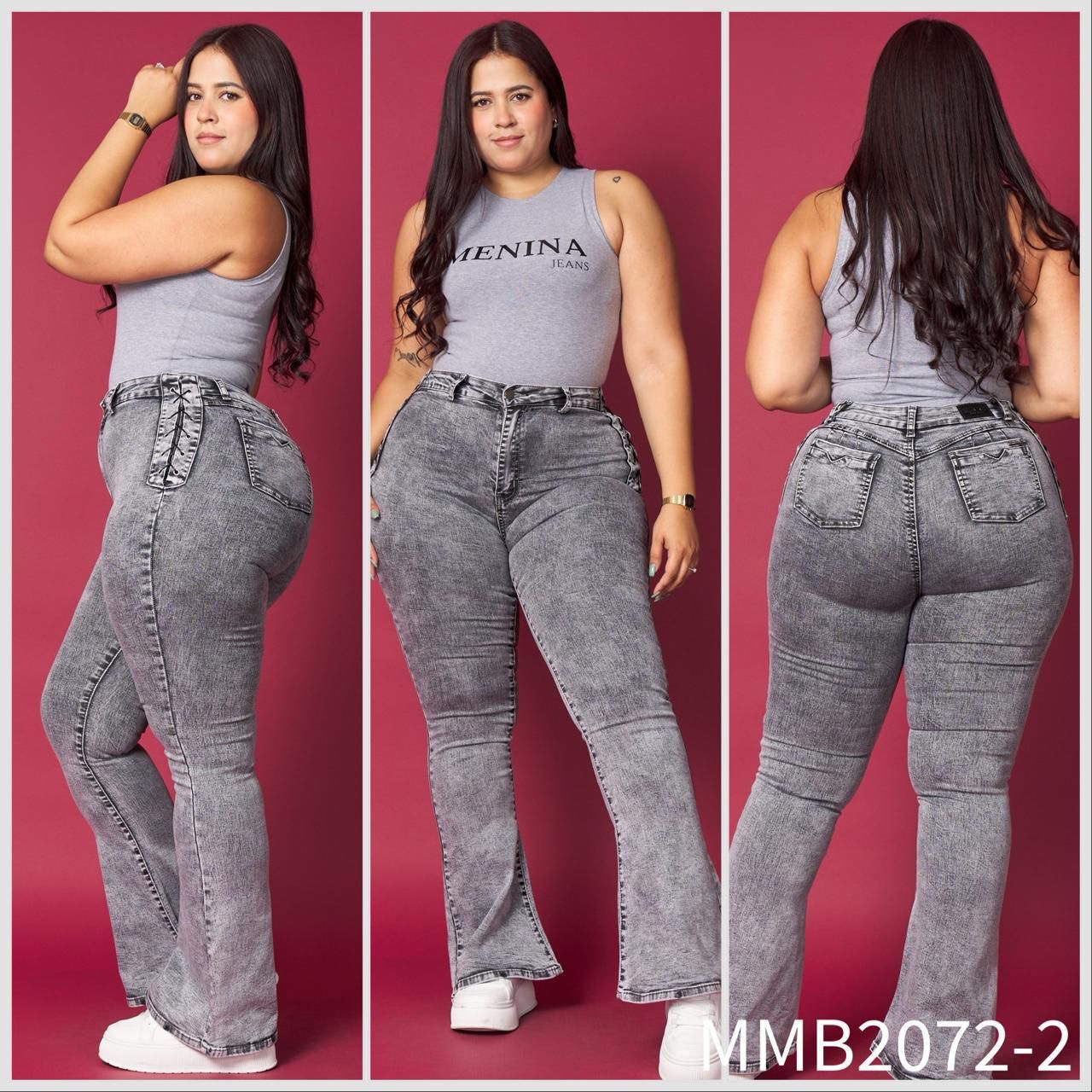 JEANS TRENZADO GREY